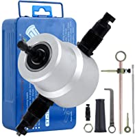 LAOYE Herramienta de Corte de Chapa de Doble Cabezal con Accesorios con Corte- Cortador de Chapa para Taladro Elétrico